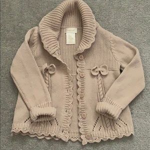 Toddler girl knit sweater